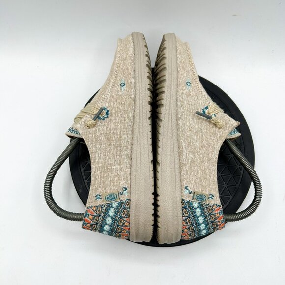 Hey Dude Shoes Wendy Flora Grey Slip On Shoes Western Womens Size 7 - Picture 5 of 9